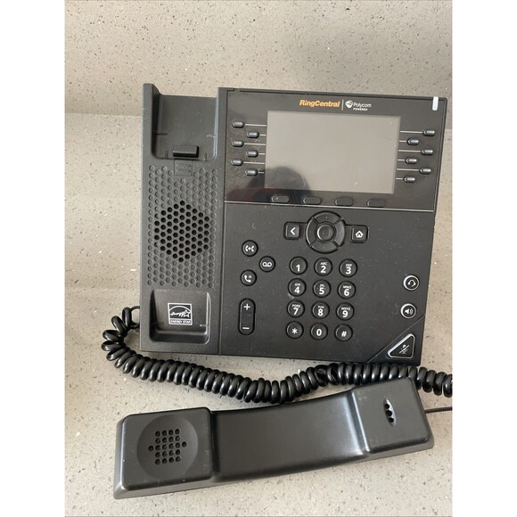Polycom VVX 450 Ring Central Business VoIP Phone Black VVX450 Parts/Repair Only - Picture 3 of 10